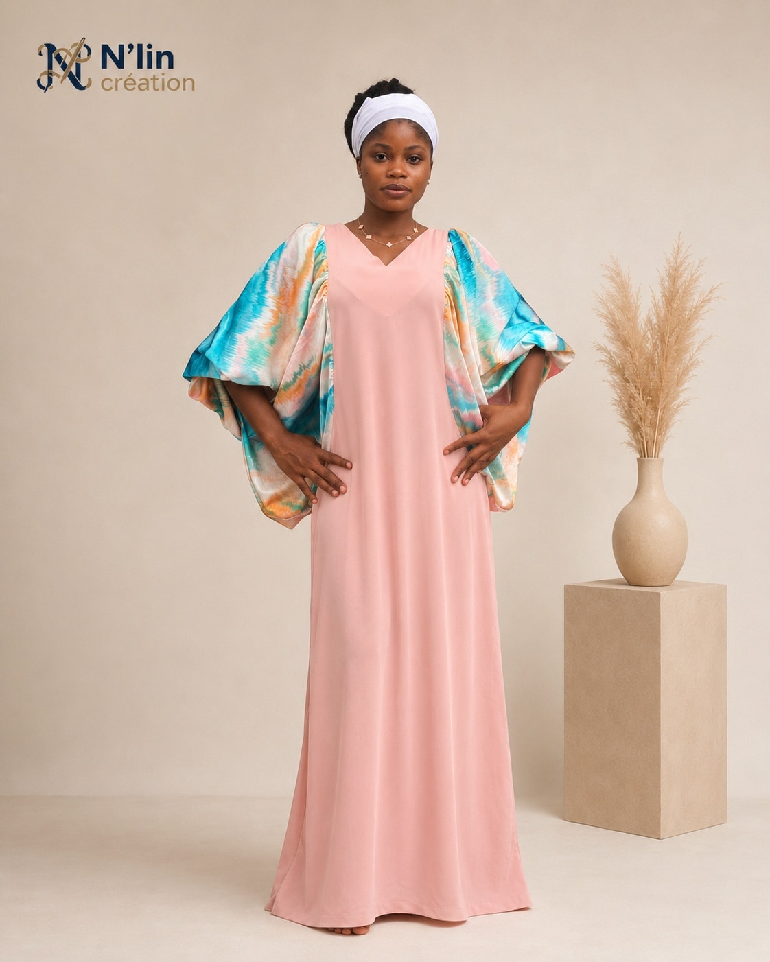 Robe Rose Pastel N'lin Création